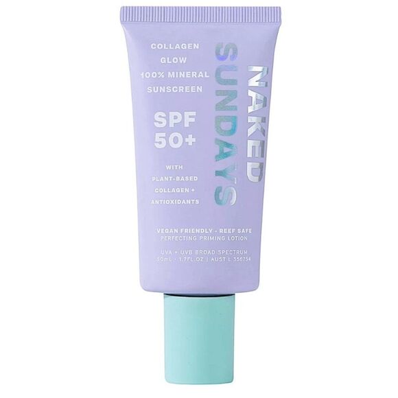 Naked Sundays Collagen Glow 100% Mineral Perfecting Priming Lotion 1.7 oz - Picture 1 of 5